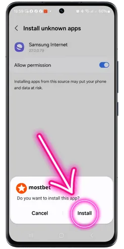 Mostbet Installation Prompts